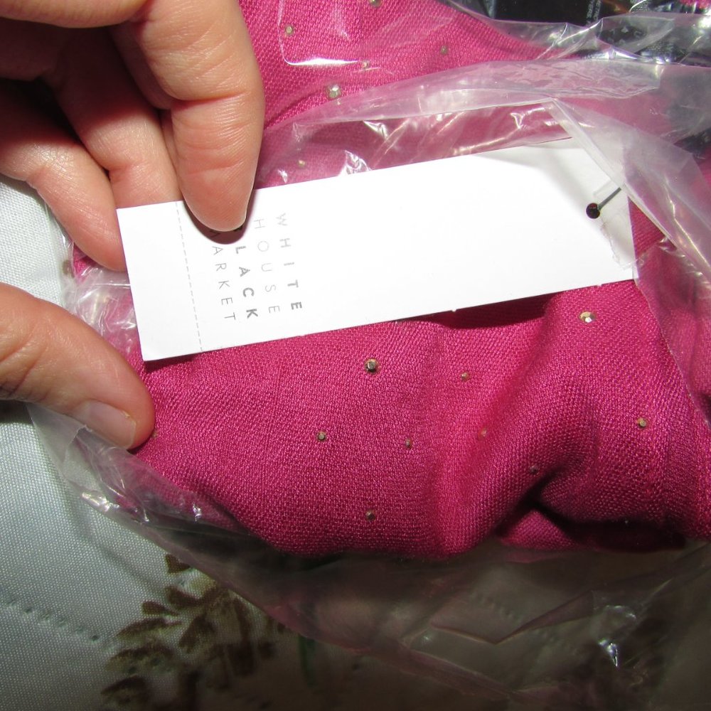 WHBM hot pink Studded Wrap - Picture 4 of 5